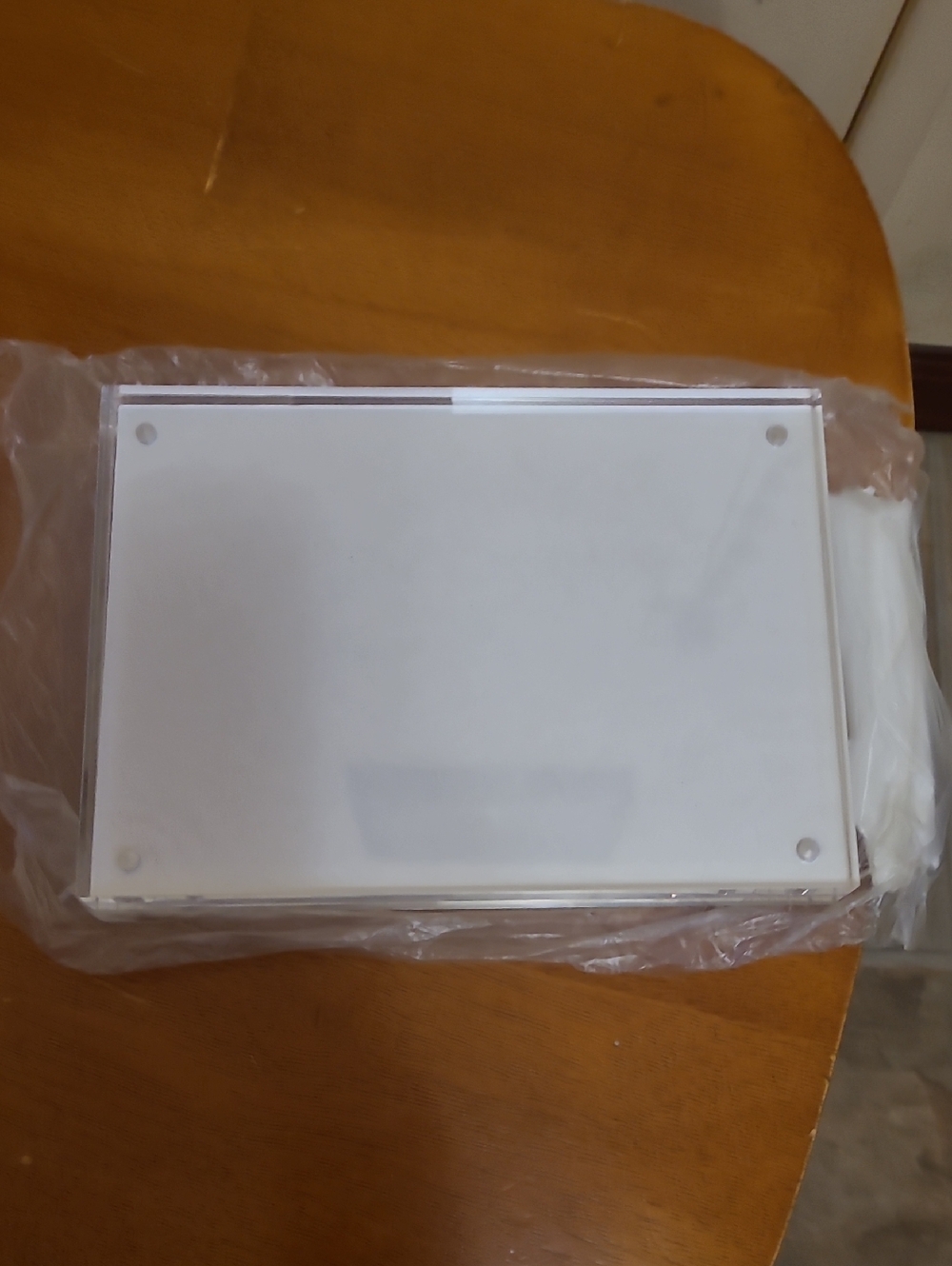Clear Acrylic Display Frame - White Insert